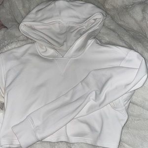 Lululemon all yours cropped hoodie white